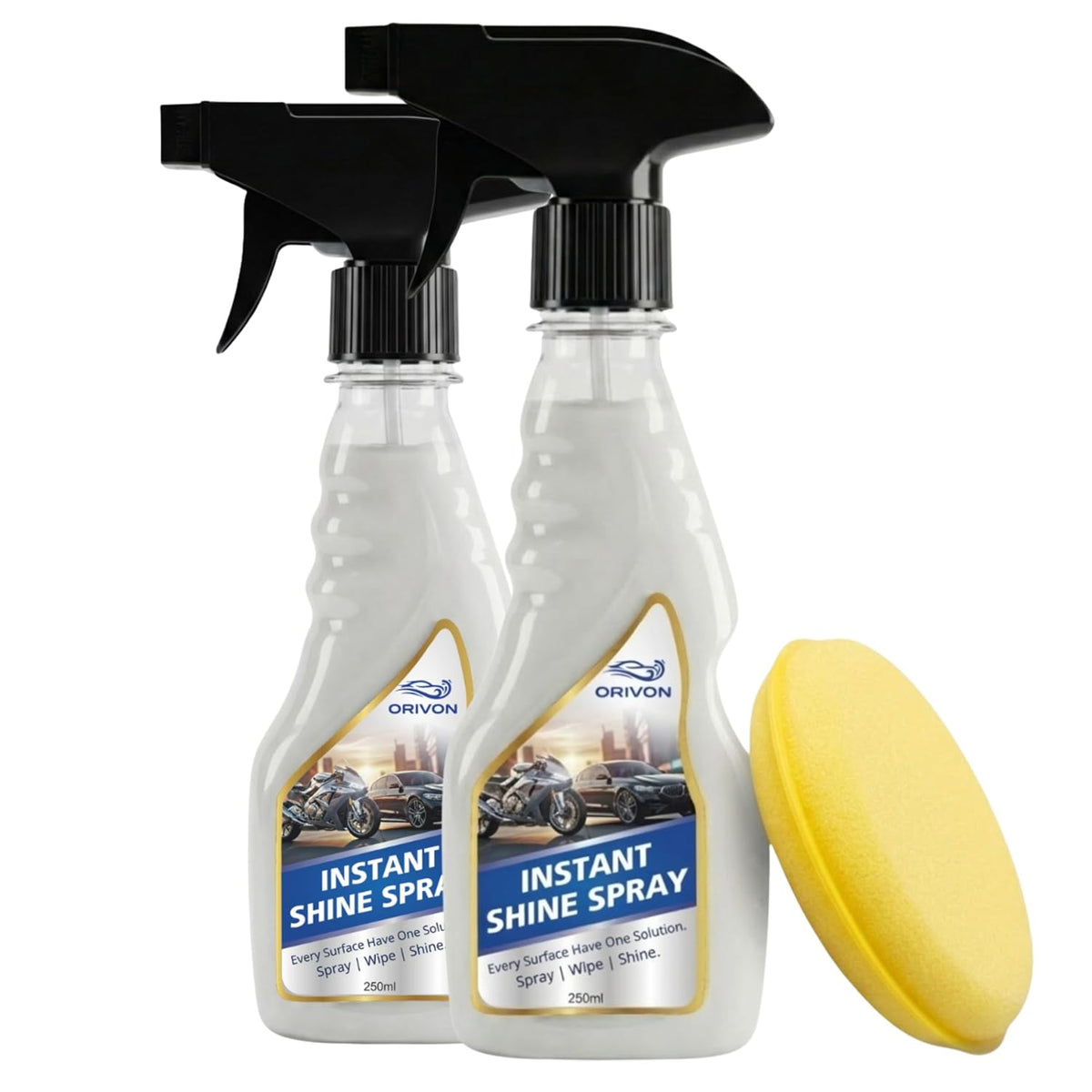 Instant Spray Polish — Car & Bike, Pack of 2 (500 ml)